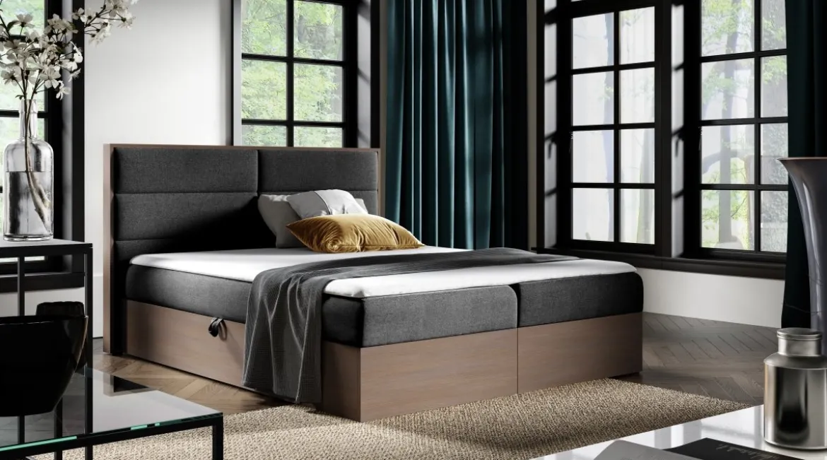 Designer Holzbett Telina mit Stauraum