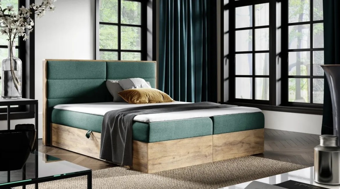 Designer Holzbett Telina mit Stauraum