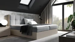 Designer Holzbett Terino mit Stauraum