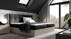 Designer Holzbett Terino mit Stauraum