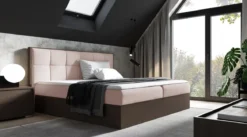 Designer Holzbett Terino mit Stauraum