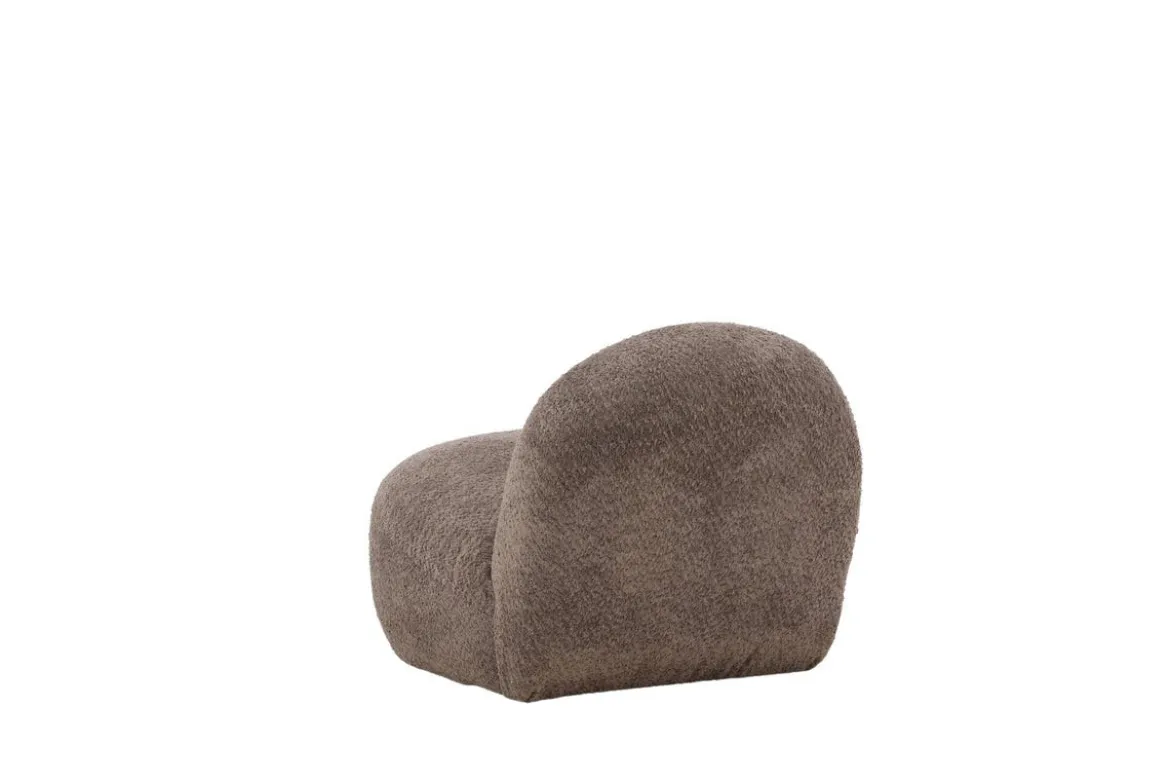 Designer Lounge Sessel Almvik – Bouclé Braun