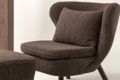 Designer Lounge Sessel Eldvik – Teddy-Optik Braun