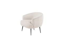 Designer Lounge Sessel Rivano – Cord-Loungechair in Beige