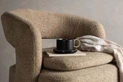 Designer Lounge Sessel Velina – moderner Bouclé-Sessel in vier Farben