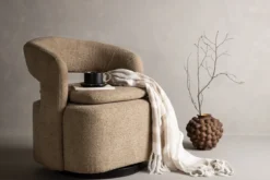 Designer Lounge Sessel Velina – moderner Bouclé-Sessel in vier Farben