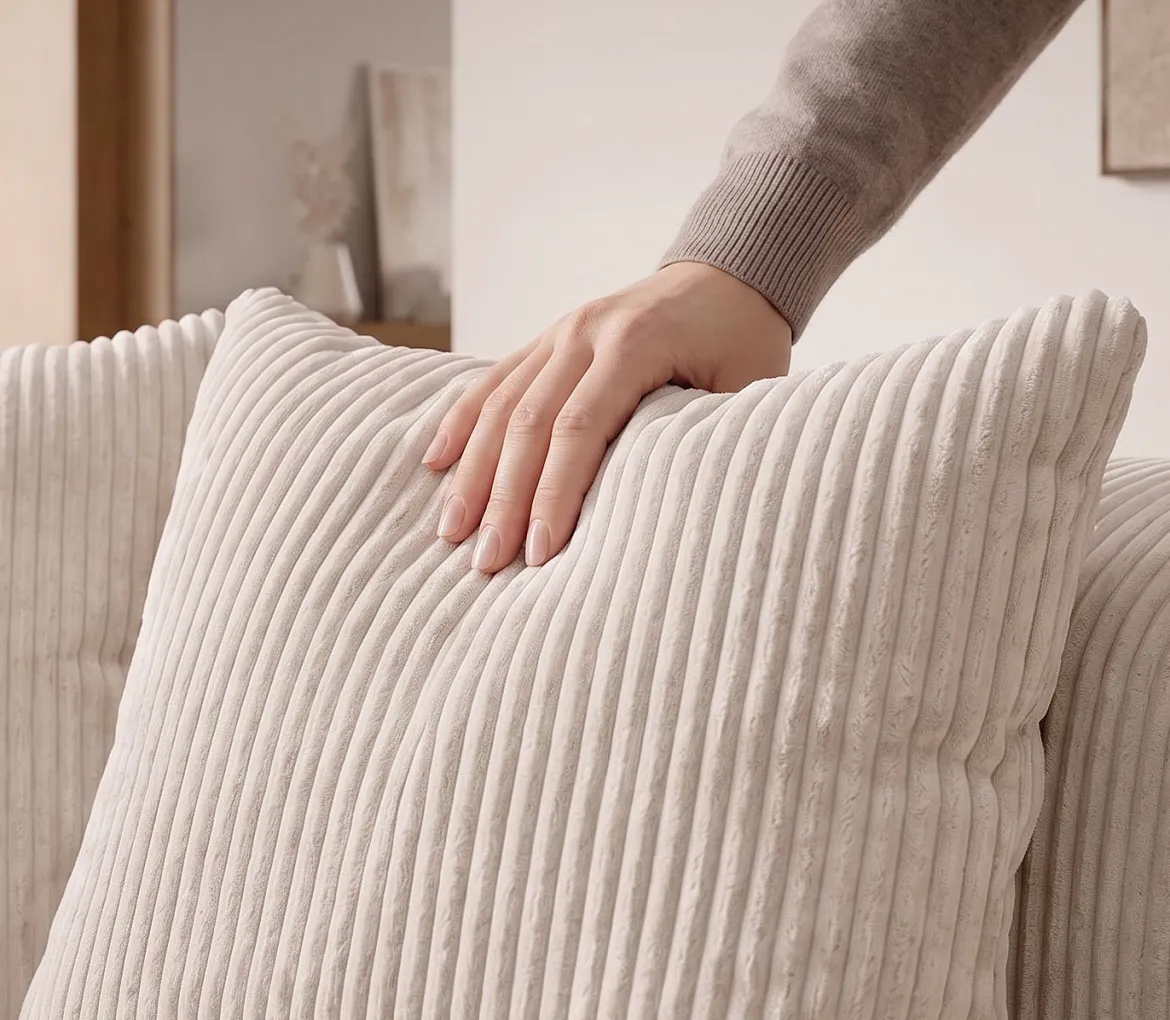 Designer Lounge-Sofa Shelly in Cord