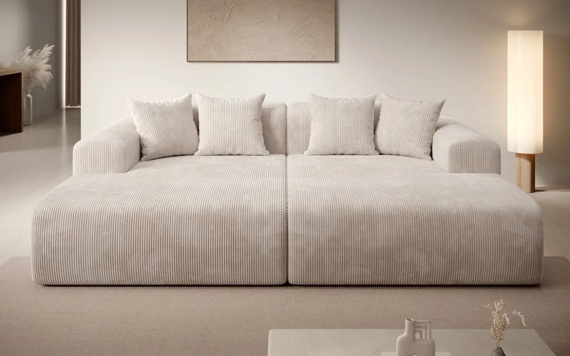 Designer Lounge-Sofa Shelly in Cord