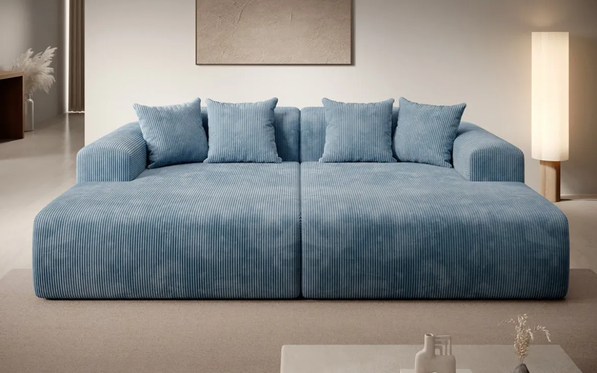 Designer Lounge-Sofa Shelly in Cord