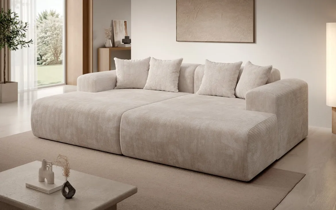 Designer Lounge-Sofa Shelly in Cord