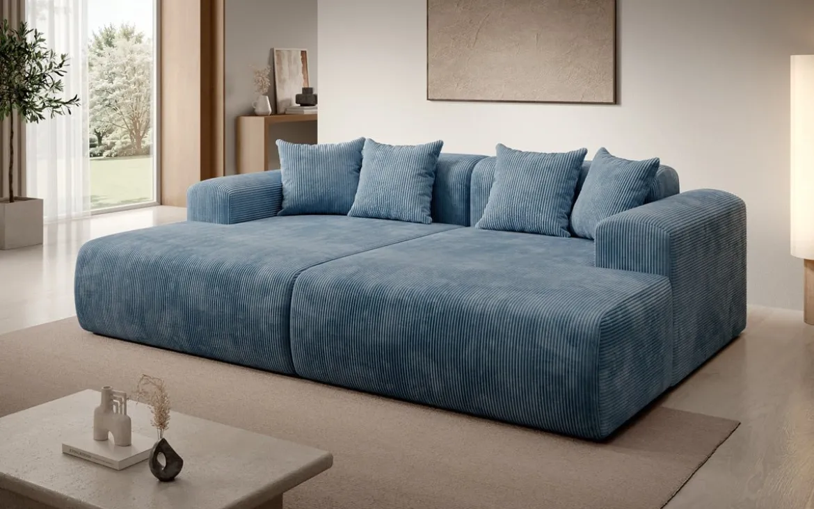 Designer Lounge-Sofa Shelly in Cord