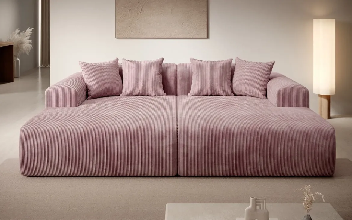 Designer Lounge-Sofa Shelly in Cord