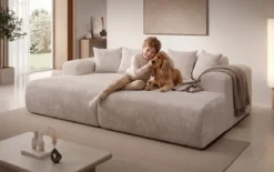 Designer Lounge-Sofa Shelly in Cord