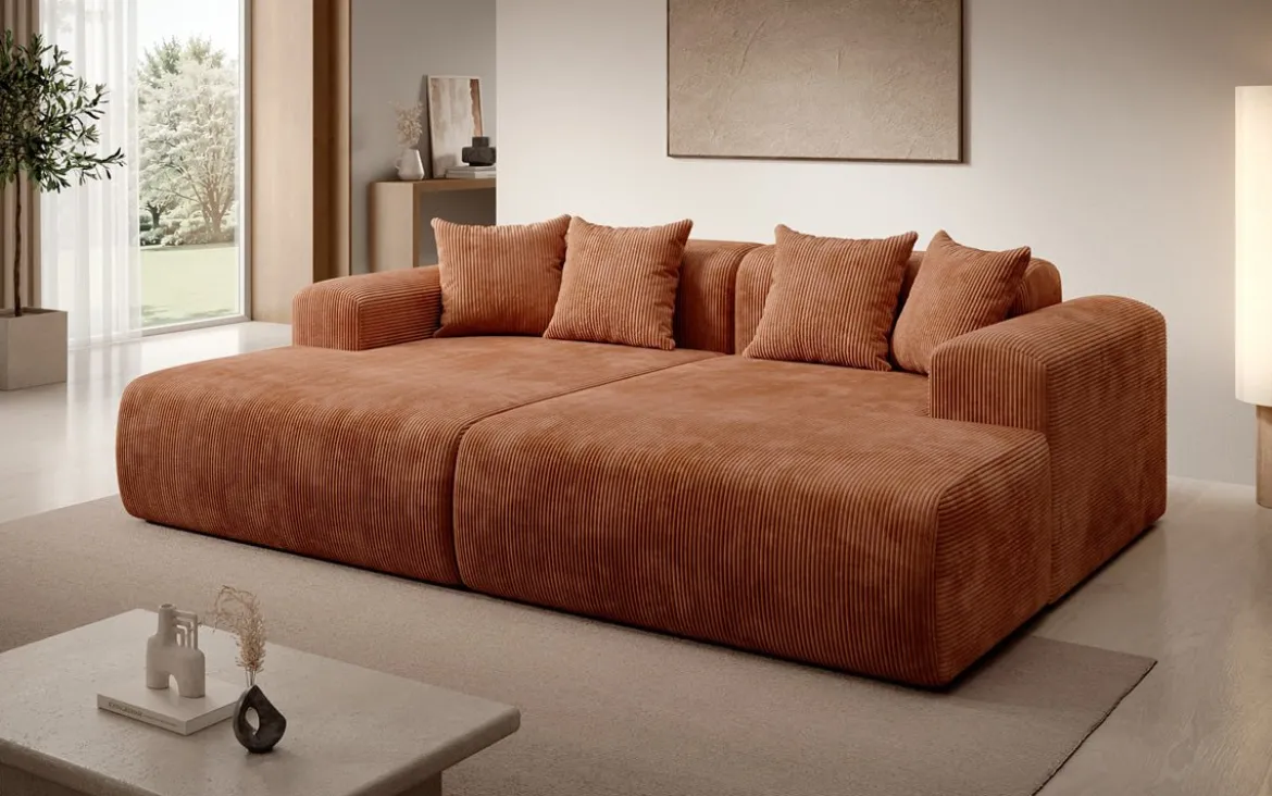Designer Lounge-Sofa Shelly in Cord