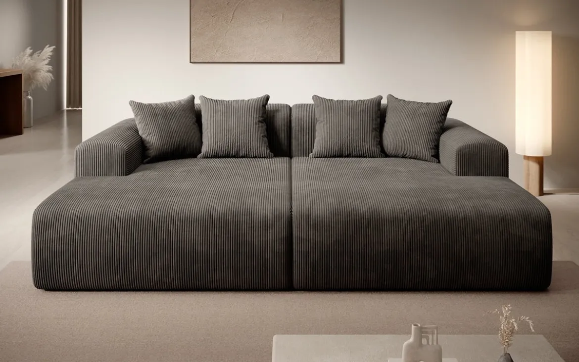 Designer Lounge-Sofa Shelly in Cord