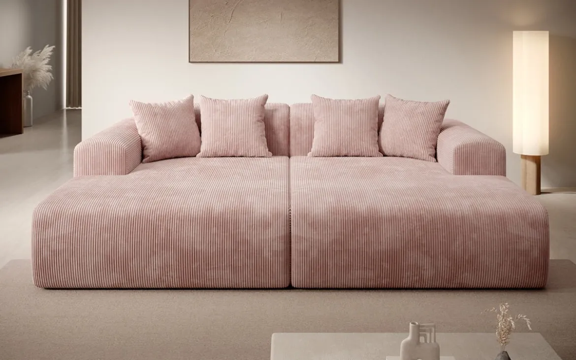Designer Lounge-Sofa Shelly in Cord