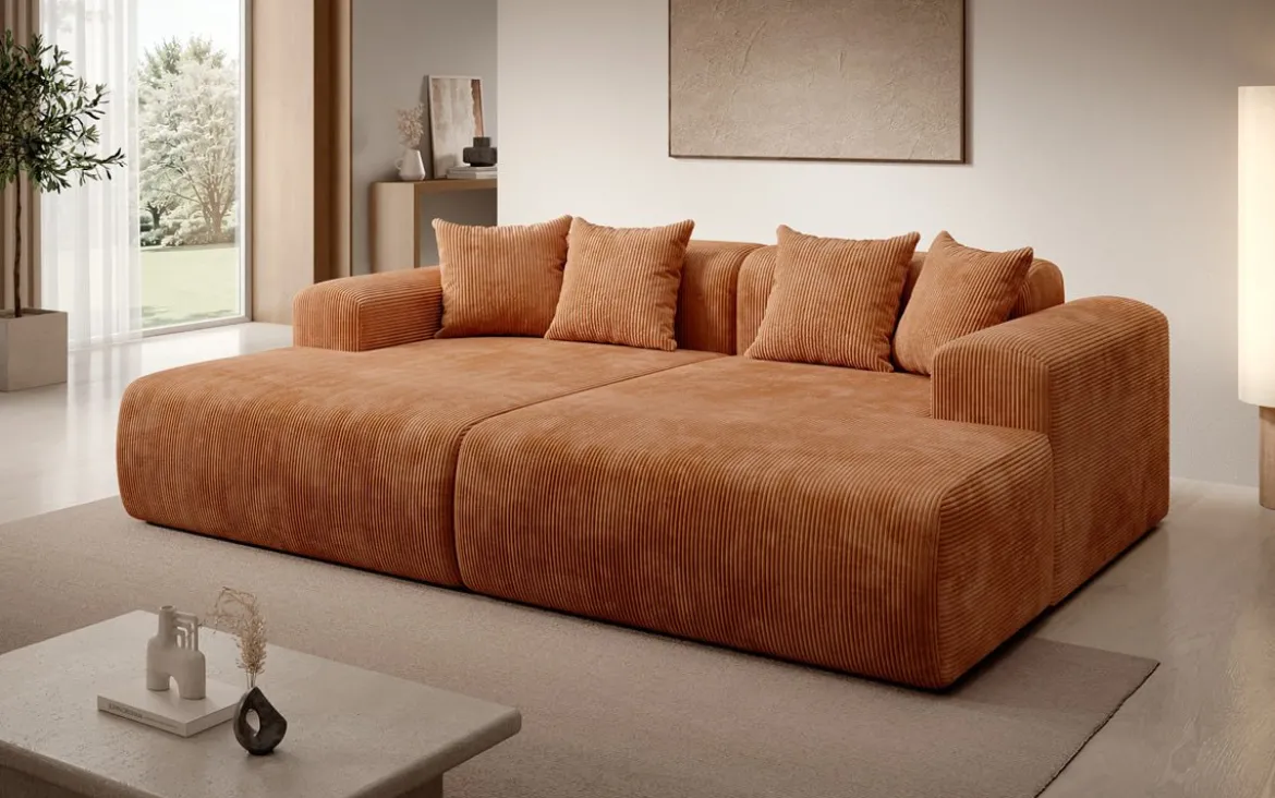 Designer Lounge-Sofa Shelly in Cord
