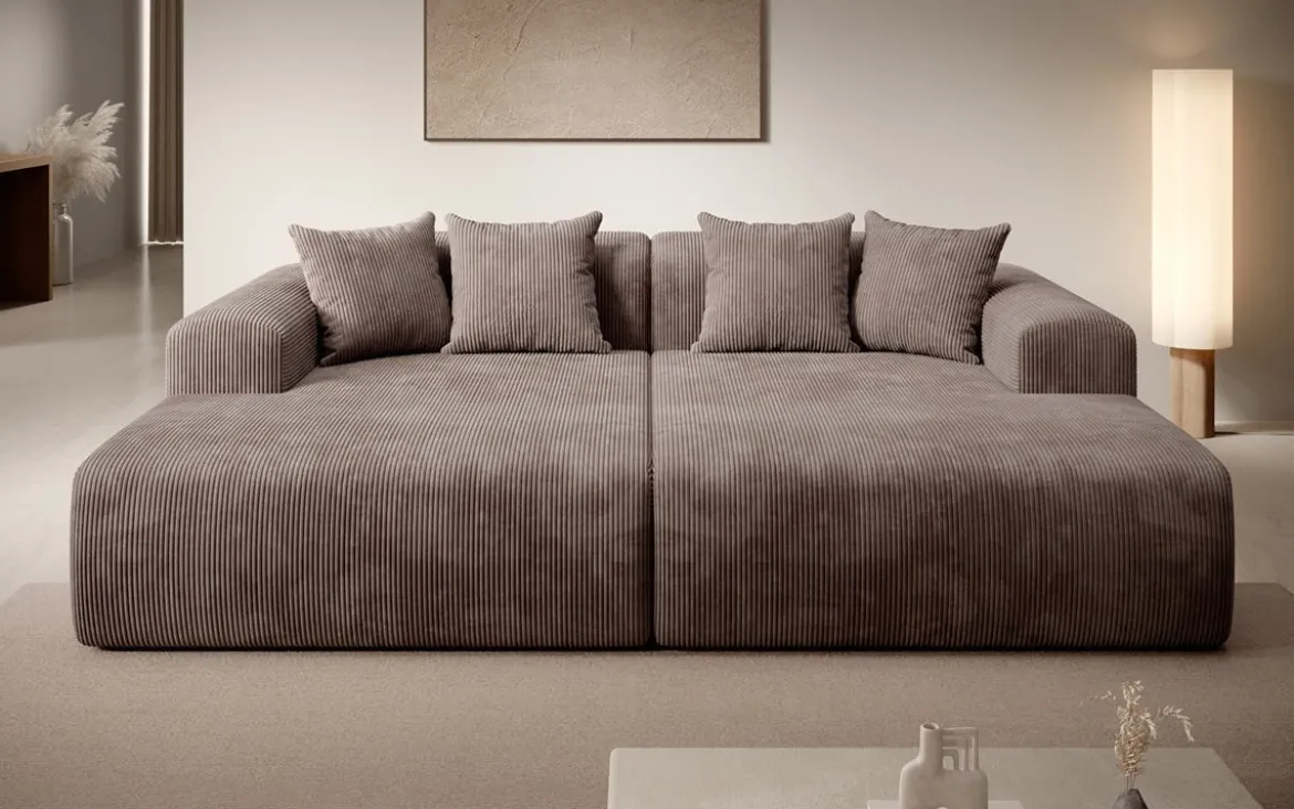 Designer Lounge-Sofa Shelly in Cord