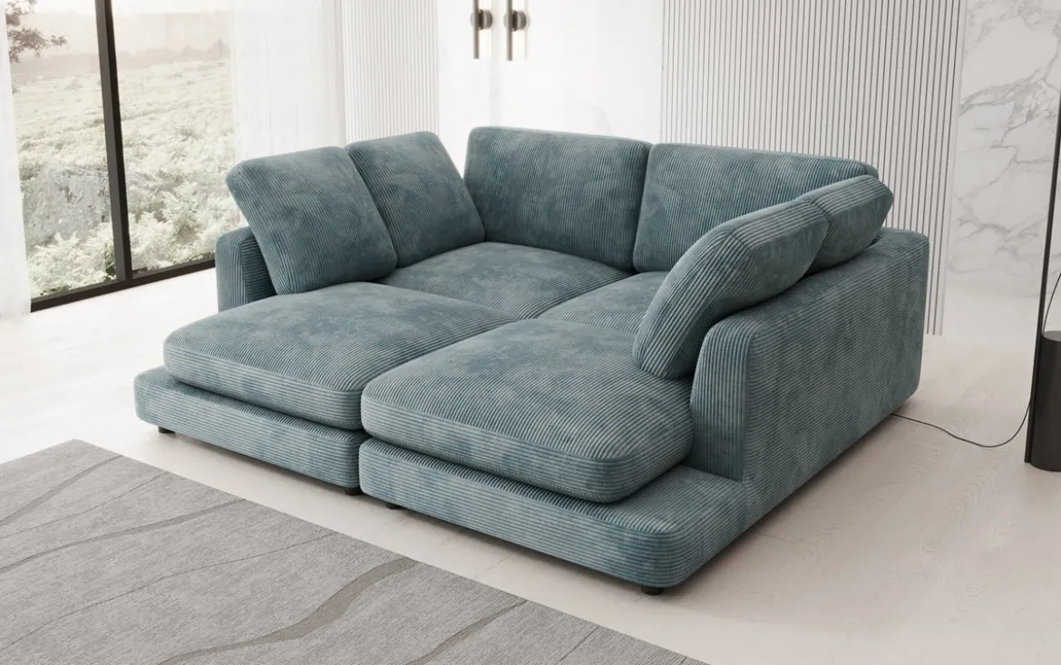 Designer Lounge-Sofa Thalessa in Cord