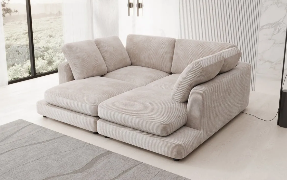 Designer Lounge-Sofa Thalessa in Cord