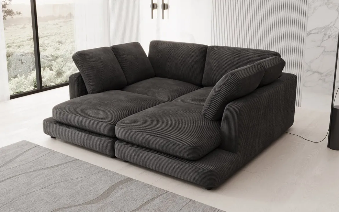 Designer Lounge-Sofa Thalessa in Cord