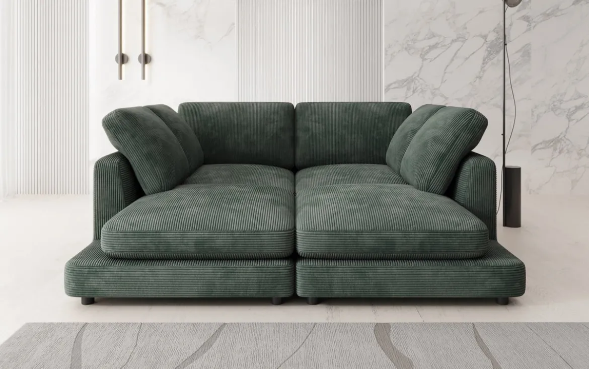 Designer Lounge-Sofa Thalessa in Cord