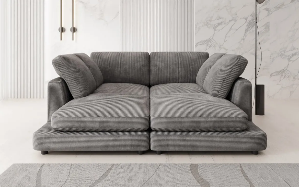 Designer Lounge-Sofa Thalessa in Cord