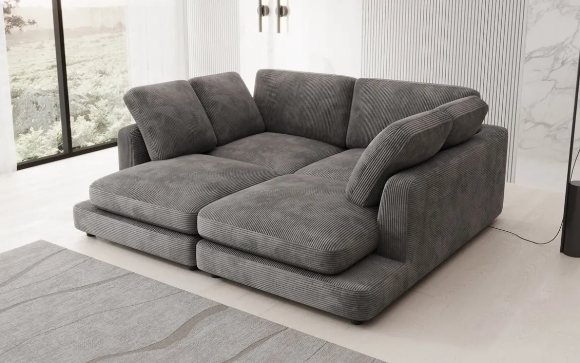 Designer Lounge-Sofa Thalessa in Cord