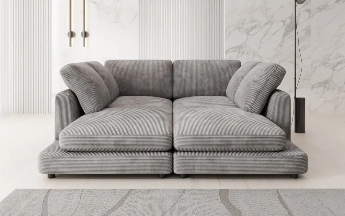 Designer Lounge-Sofa Thalessa in Cord