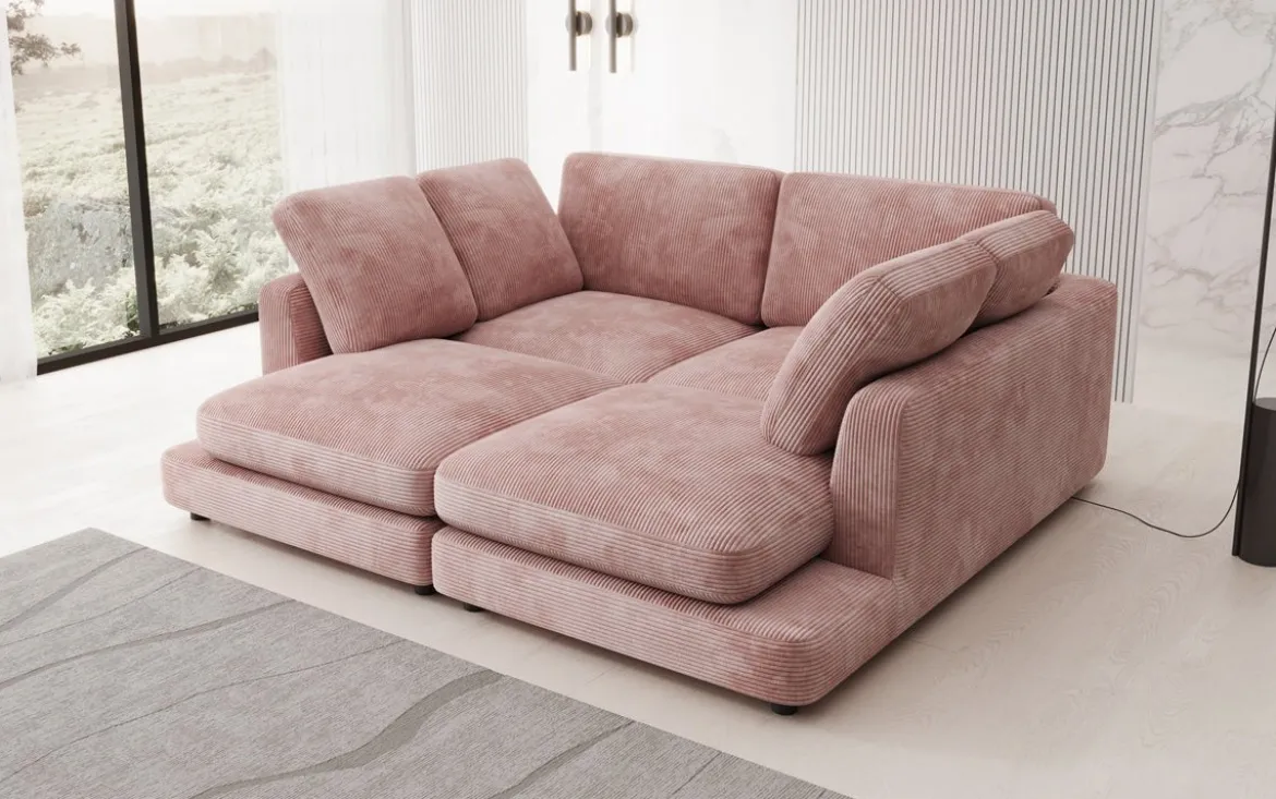 Designer Lounge-Sofa Thalessa in Cord