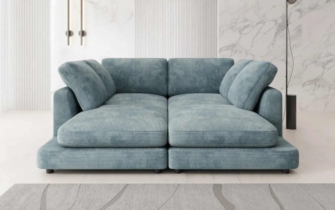 Designer Lounge-Sofa Thalessa in Cord