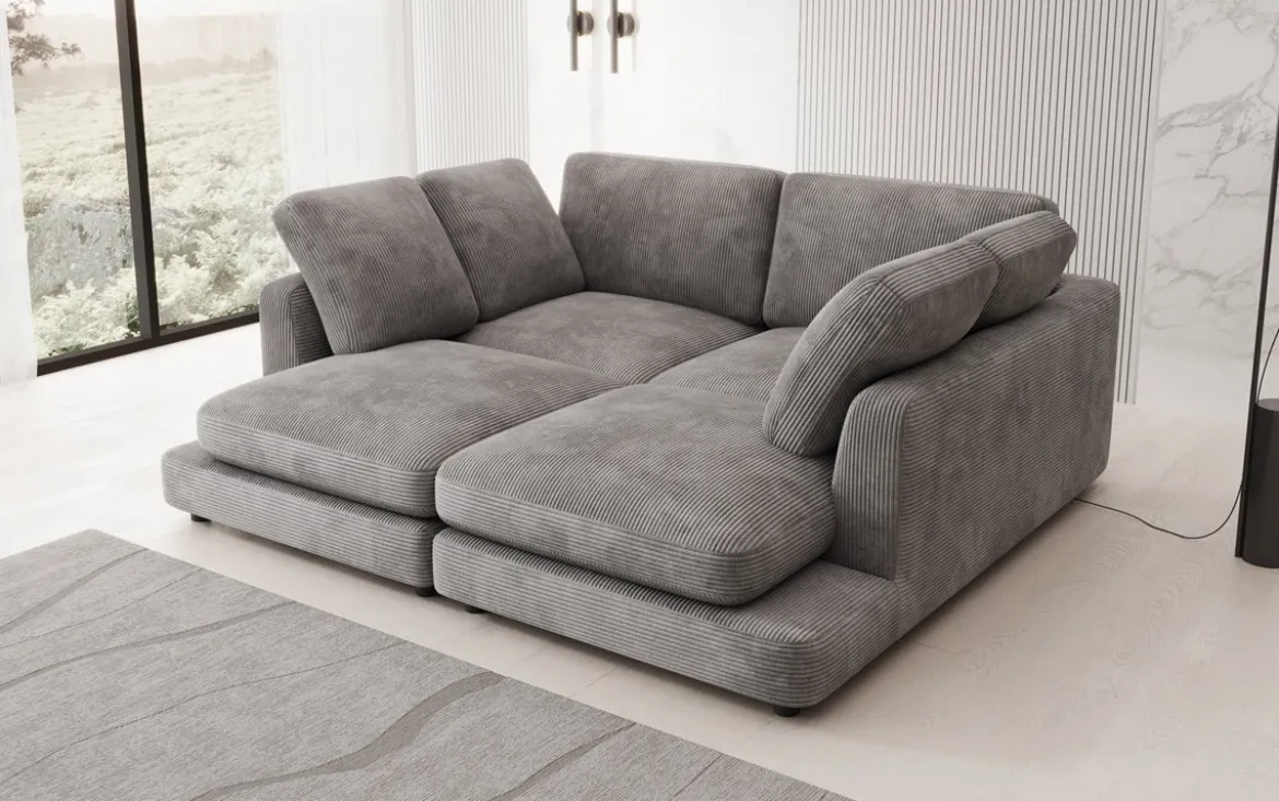 Designer Lounge-Sofa Thalessa in Cord