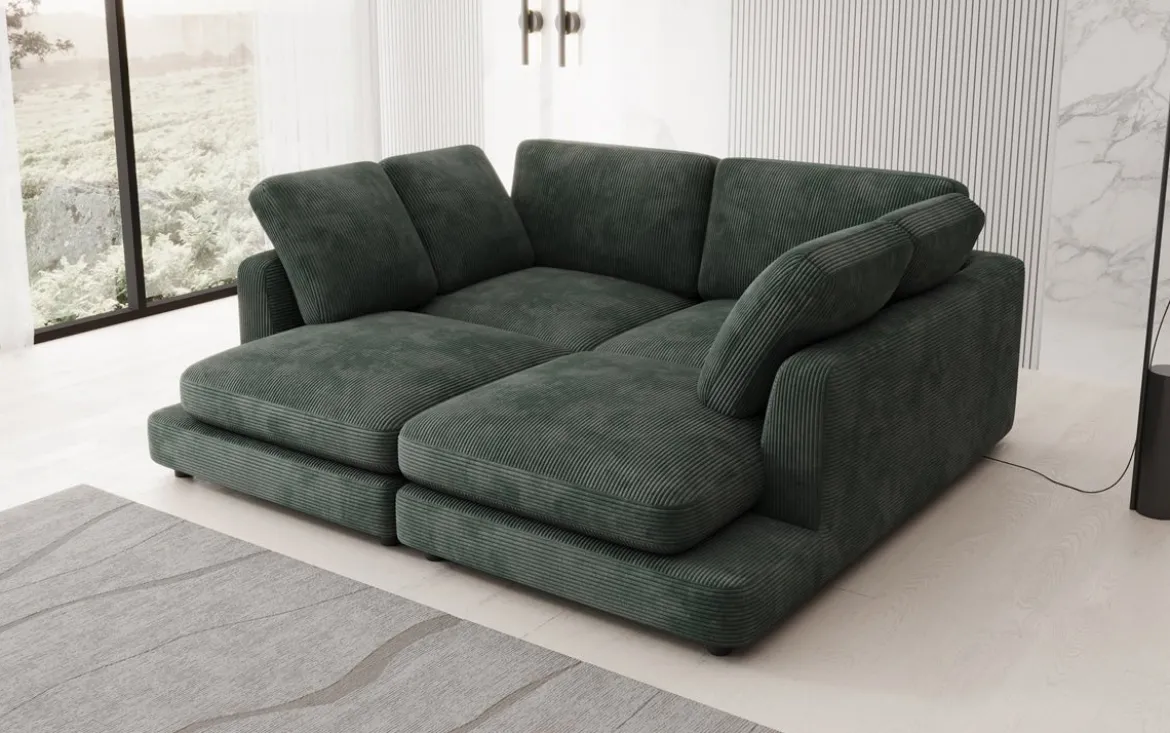 Designer Lounge-Sofa Thalessa in Cord
