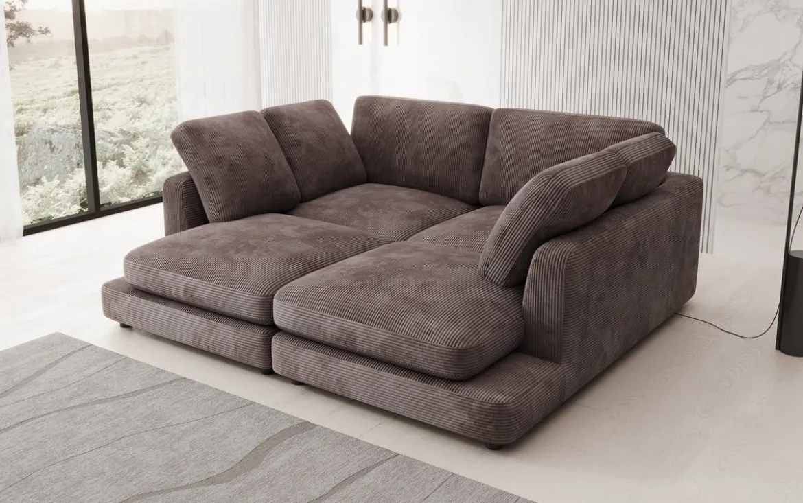 Designer Lounge-Sofa Thalessa in Cord