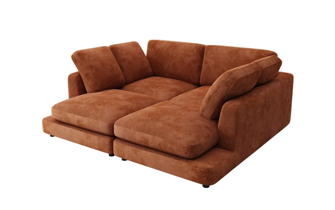 Designer Lounge-Sofa Thalessa in Cord