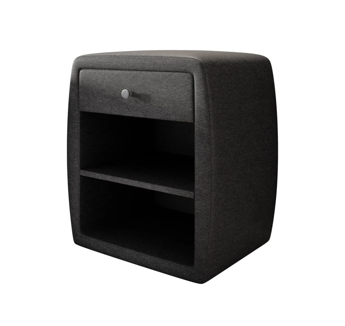 Designer Nachttisch Amalia mit USB Anschluss (Stoff)