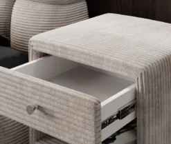 Designer Nachttisch Amy in Cord