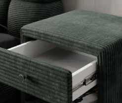 Designer Nachttisch Amy in Cord
