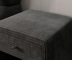 Designer Nachttisch Amy in Cord