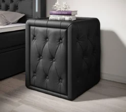 Designer Nachttisch Evora (Kunstleder)