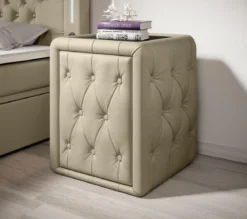 Designer Nachttisch Evora (Kunstleder)