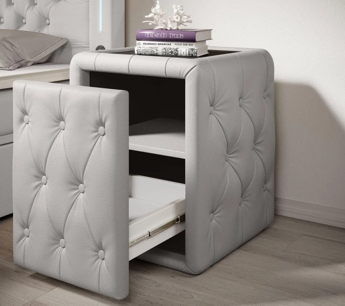 Designer Nachttisch Evora (Kunstleder)