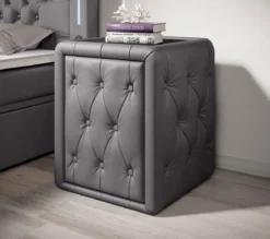 Designer Nachttisch Evora (Kunstleder)