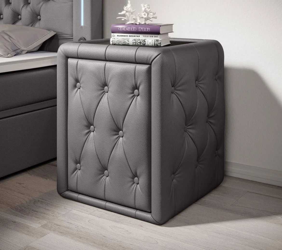 Designer Nachttisch Evora (Kunstleder)