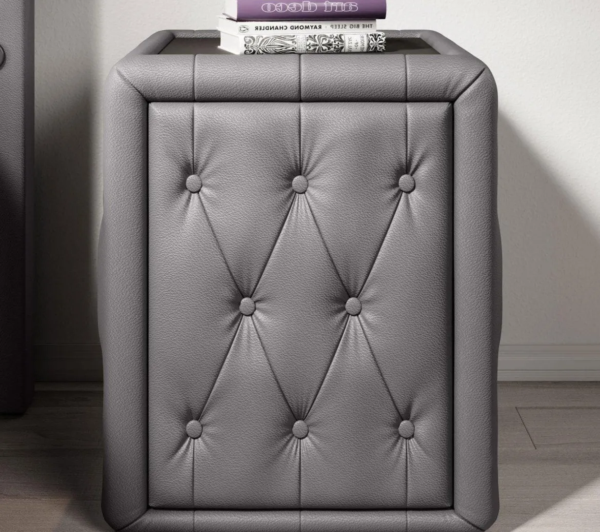 Designer Nachttisch Evora (Kunstleder)