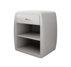 Designer Nachttisch Lilly mit USB Anschluss in Samt