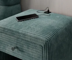 Designer Nachttisch Lilly mit USB Anschluss in Cord
