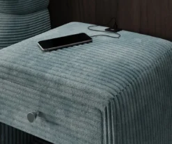 Designer Nachttisch Lilly mit USB Anschluss in Cord
