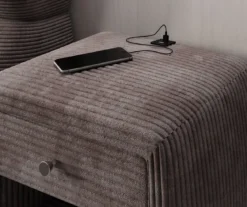 Designer Nachttisch Lilly mit USB Anschluss in Cord