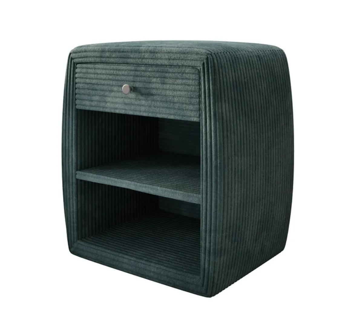 Designer Nachttisch Lilly mit USB Anschluss in Cord